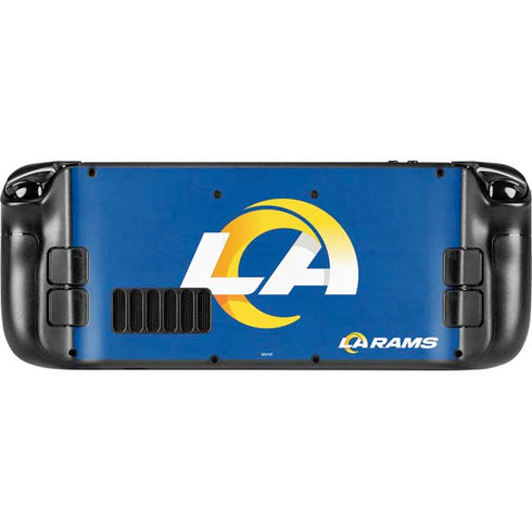 NFL Los Angeles Rams Distressed Steam Deck Handheld Gaming Computer Skin